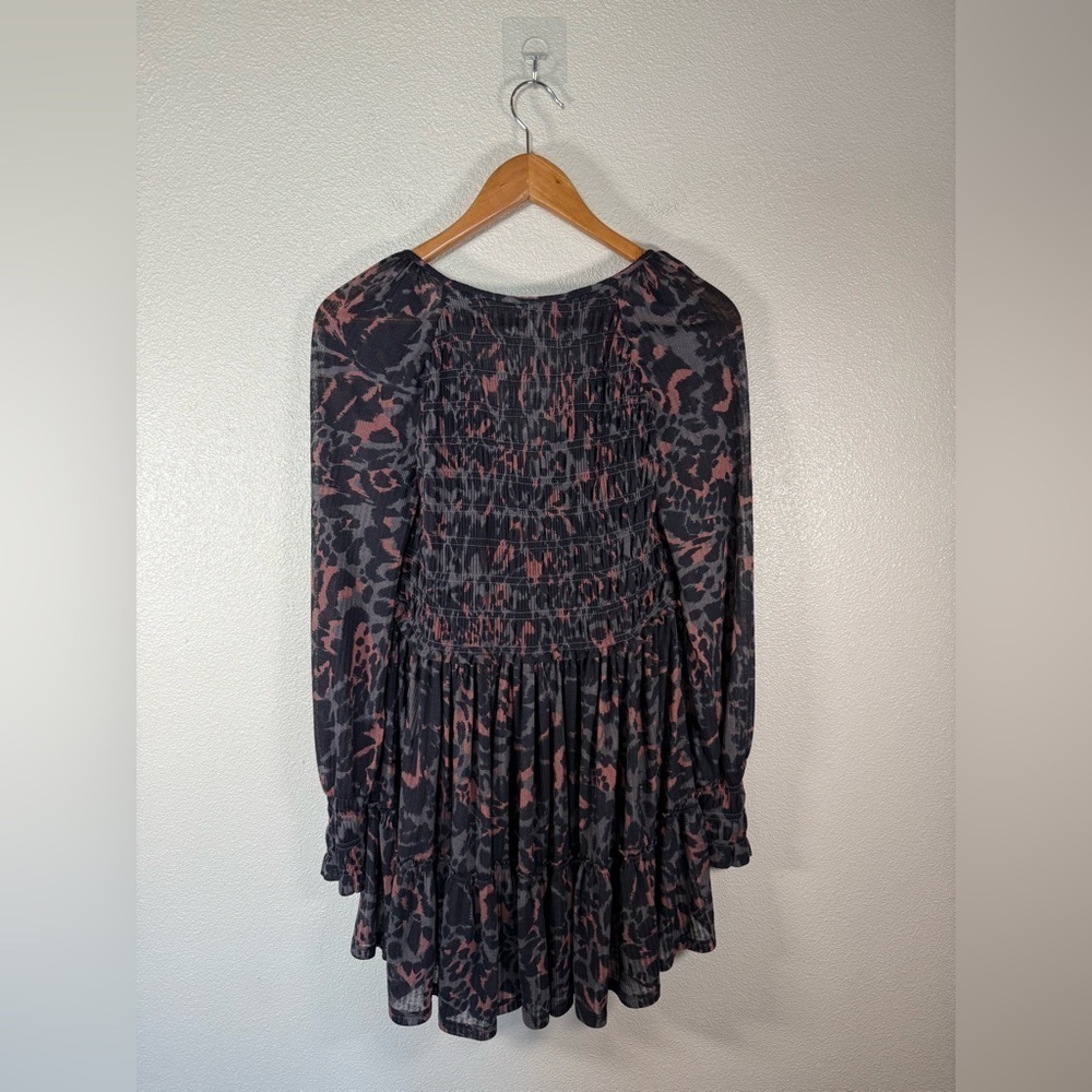 Free People Dark Romance Babydoll Tunic in Dark Combo, Sz XS, M44 - Picture 4 of 11